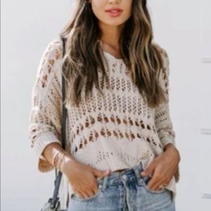 Aussie open knit top